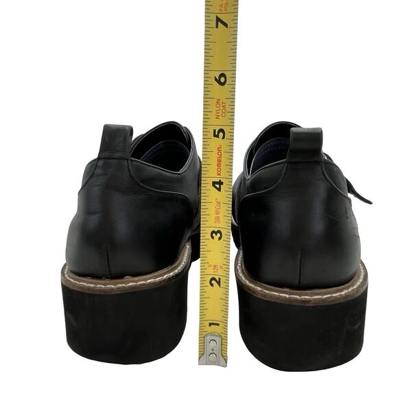 Shellys London Creepers Buckles Black Leather Size Approx US Women 11 - Picture 4 of 16